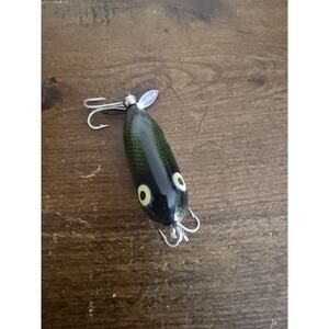 Green And White Scaled Heddon Tiny Torpedo Please Read Description